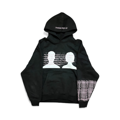 "blessing in disguise" black hoodie