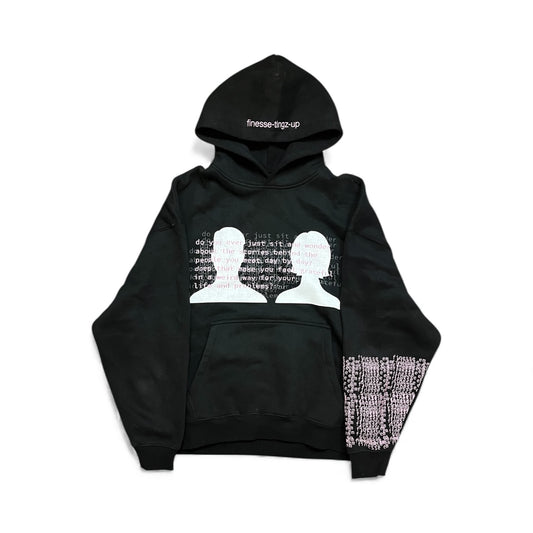 "blessing in disguise" black hoodie