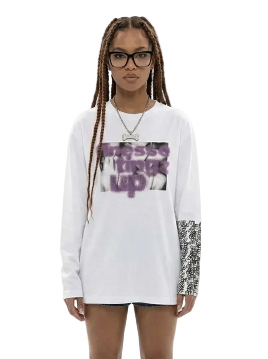 „finesse tingz up" white longsleeve