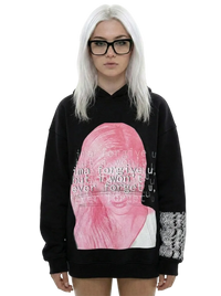 „unforgettable” black hoodie