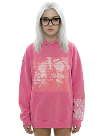 "where is love?" pink hoodie