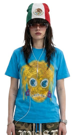 "encerrado" blue tee