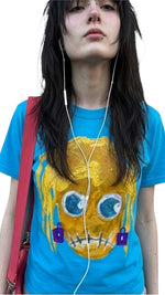 "encerrado" blue tee - Product Image