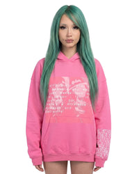 "where is love?" pink hoodie - Product Image