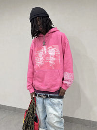 "where is love?" pink hoodie - Product Image